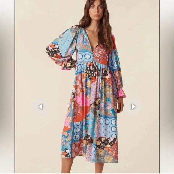 Spell Multicolor Bohemian Maxi Dress - Picture 6 of 15